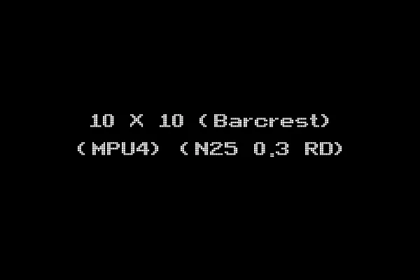 10 X 10 (Barcrest) (MPU4) (N25 0.3 RD)