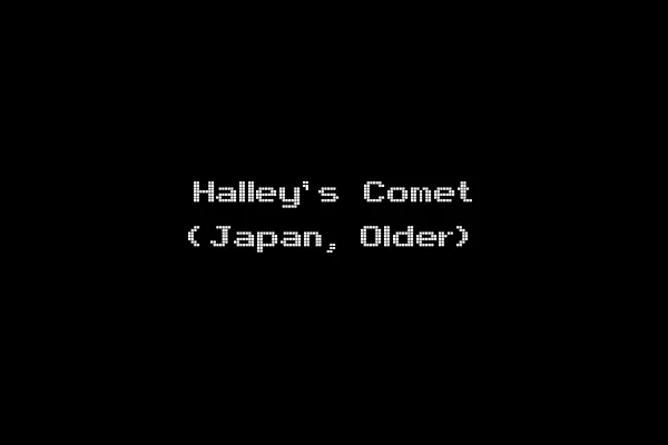 Halley's Comet (Japan, Older)