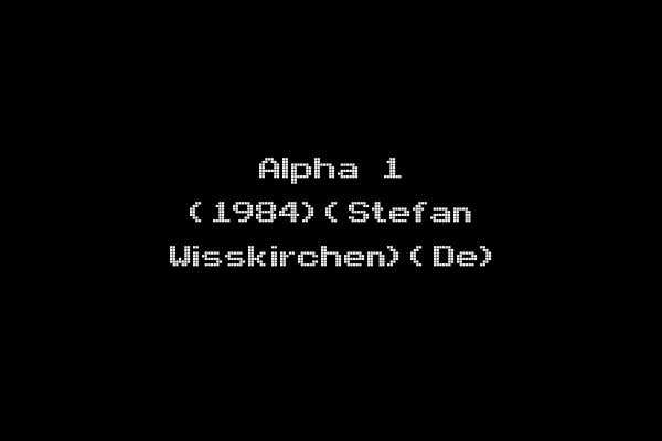 Alpha 1 (1984)(Stefan Wisskirchen)(De)