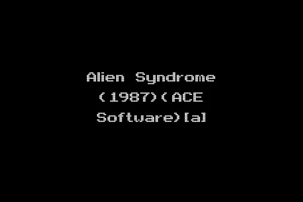Alien Syndrome (1987)(ACE Software)[a]