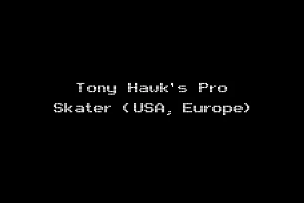 Tony Hawk's Pro Skater (USA, Europe)