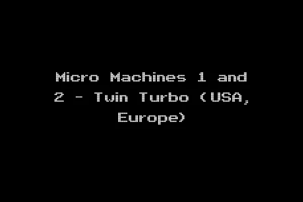 Micro Machines 1 and 2 - Twin Turbo (USA, Europe)