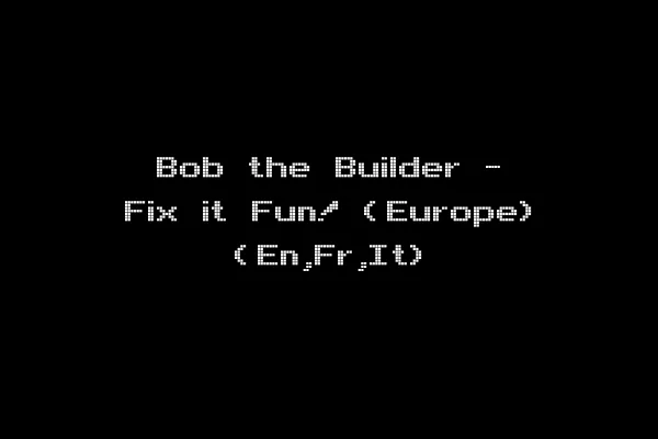 Bob the Builder - Fix it Fun! (Europe) (En,Fr,It)