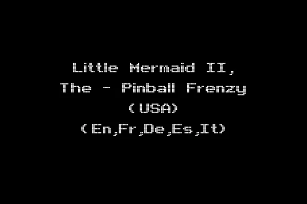 Little Mermaid II, The - Pinball Frenzy (USA) (En,Fr,De,Es,It)