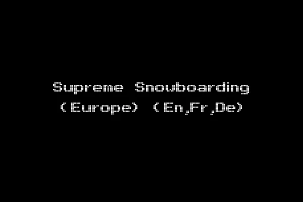 Supreme Snowboarding (Europe) (En,Fr,De)