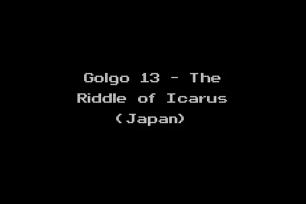Golgo 13 - The Riddle of Icarus (Japan)