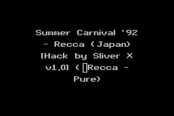 Summer Carnival '92 - Recca (Japan) [Hack by Sliver X v1.0] (~Recca - Pure)