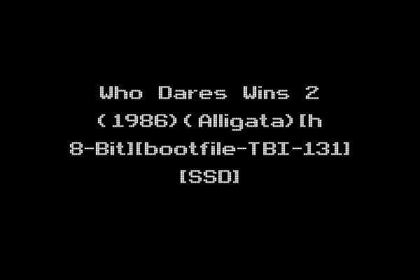Who Dares Wins 2 (1986)(Alligata)[h 8-Bit][bootfile-TBI-131] [SSD]
