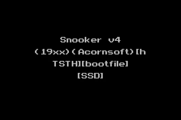 Snooker v4 (19xx)(Acornsoft)[h TSTH][bootfile] [SSD]