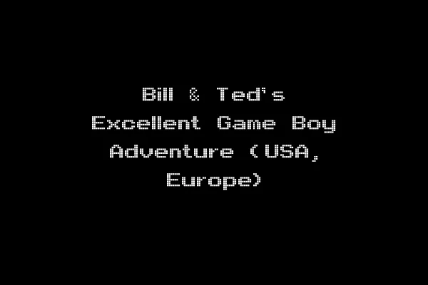 Bill & Ted's Excellent Game Boy Adventure (USA, Europe)
