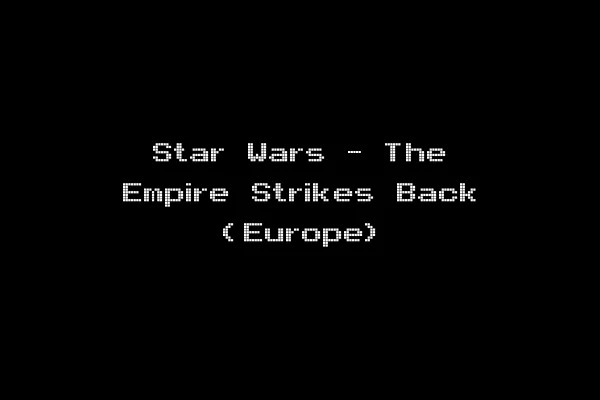Star Wars - The Empire Strikes Back (Europe)