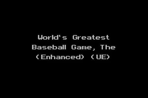 World's Greatest Baseball Game, The (Enhanced) (UE)