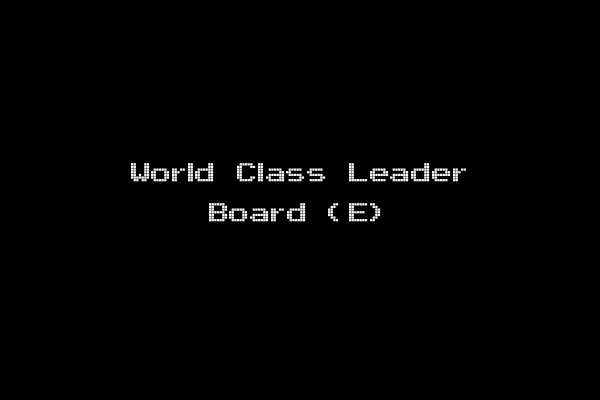 World Class Leader Board (E)