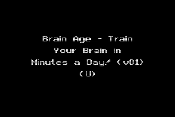 Brain Age - Train Your Brain in Minutes a Day! (v01) (U)
