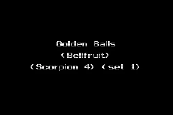 Golden Balls (Bellfruit) (Scorpion 4) (set 1)