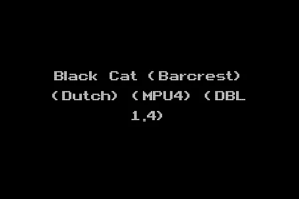 Black Cat (Barcrest) (Dutch) (MPU4) (DBL 1.4)