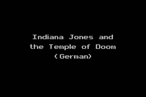 Indiana Jones and the Temple of Doom (German)
