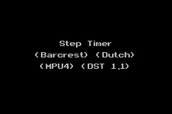 Step Timer (Barcrest) (Dutch) (MPU4) (DST 1.1)