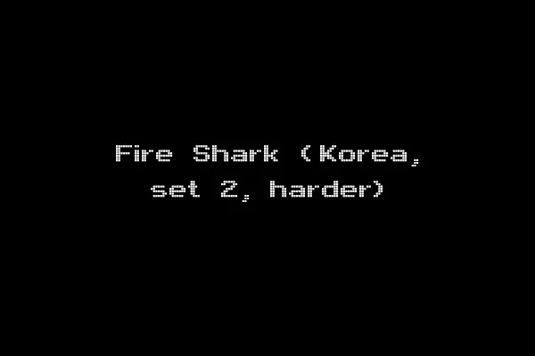 Fire Shark (Korea, set 2, harder)