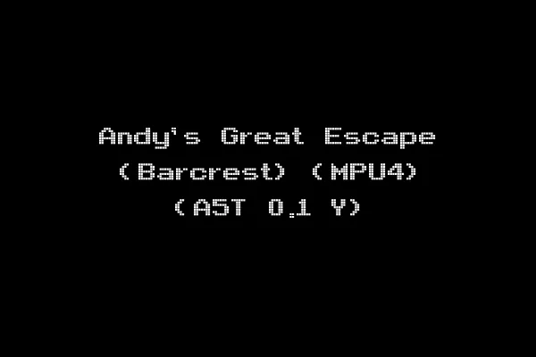 Andy's Great Escape (Barcrest) (MPU4) (A5T 0.1 Y)