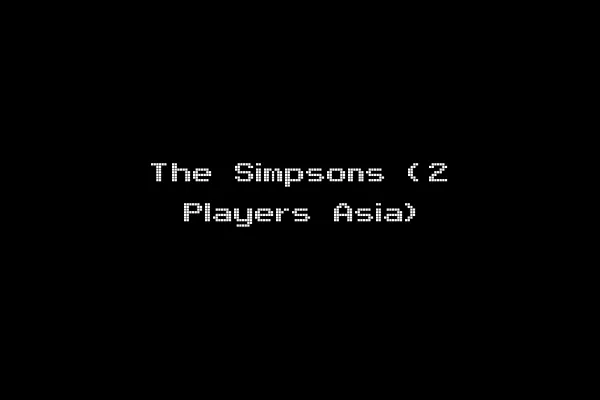 The Simpsons (2 Players Asia)