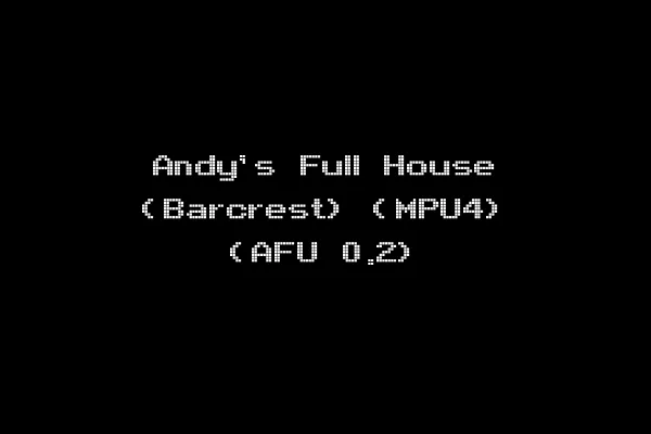 Andy's Full House (Barcrest) (MPU4) (AFU 0.2)