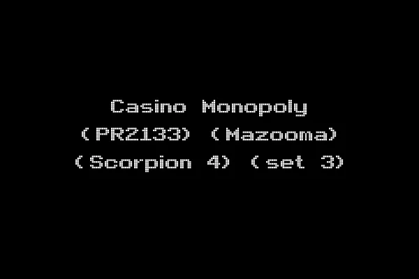 Casino Monopoly (PR2133) (Mazooma) (Scorpion 4) (set 3)