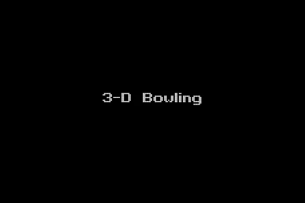 3-D Bowling