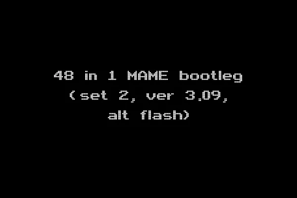 48 in 1 MAME bootleg (set 2, ver 3.09, alt flash)