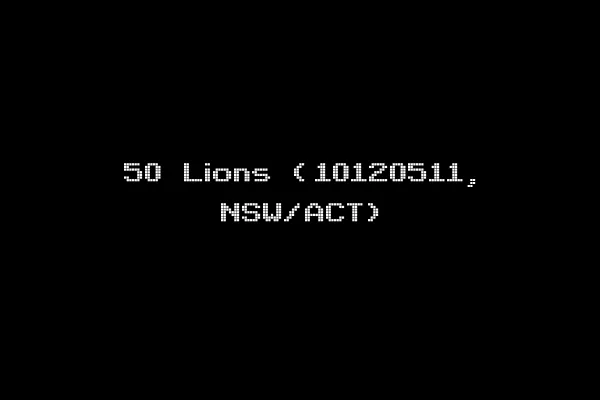 50 Lions (10120511, NSW/ACT)