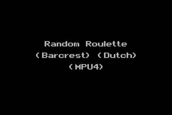 Random Roulette (Barcrest) (Dutch) (MPU4)