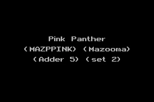 Pink Panther (MAZPPINK) (Mazooma) (Adder 5) (set 2)