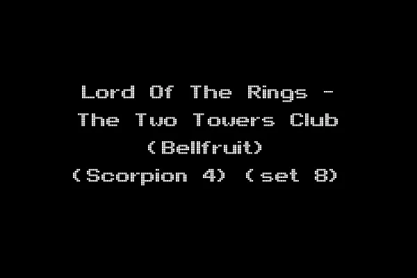 Lord Of The Rings - The Two Towers Club (Bellfruit) (Scorpion 4) (set 8)