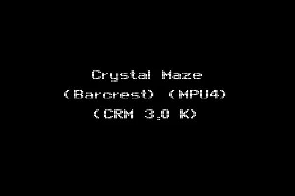 Crystal Maze (Barcrest) (MPU4) (CRM 3.0 K)