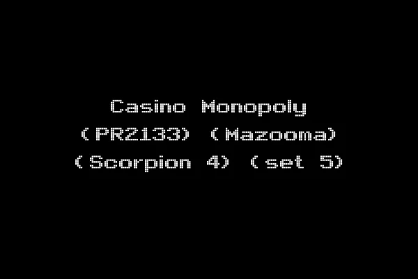 Casino Monopoly (PR2133) (Mazooma) (Scorpion 4) (set 5)