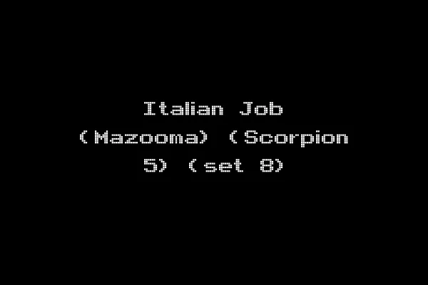 Italian Job (Mazooma) (Scorpion 5) (set 8)