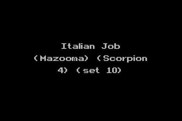 Italian Job (Mazooma) (Scorpion 4) (set 10)