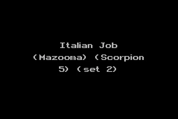 Italian Job (Mazooma) (Scorpion 5) (set 2)
