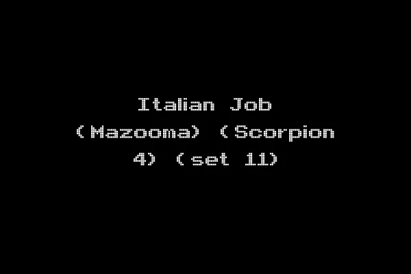 Italian Job (Mazooma) (Scorpion 4) (set 11)