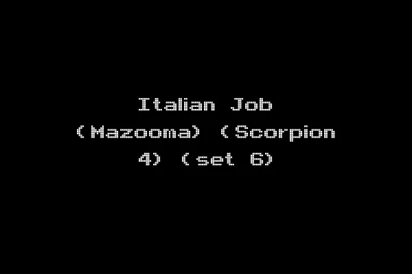 Italian Job (Mazooma) (Scorpion 4) (set 6)