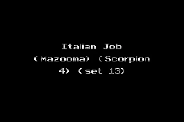 Italian Job (Mazooma) (Scorpion 4) (set 13)