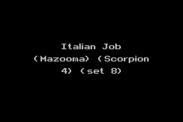 Italian Job (Mazooma) (Scorpion 4) (set 8)
