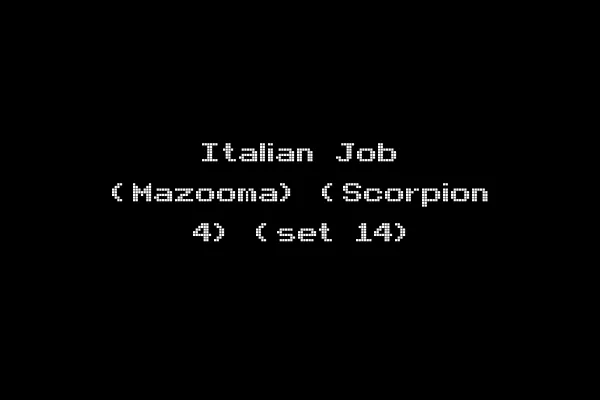 Italian Job (Mazooma) (Scorpion 4) (set 14)