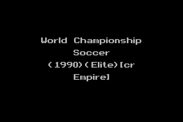 World Championship Soccer (1990)(Elite)[cr Empire]