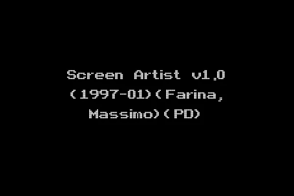 Screen Artist v1.0 (1997-01)(Farina, Massimo)(PD)