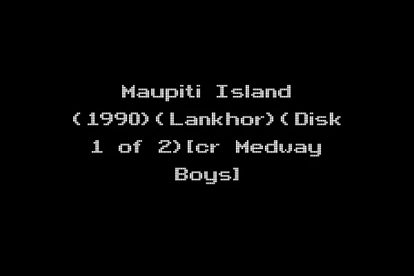 Maupiti Island (1990)(Lankhor)(Disk 1 of 2)[cr Medway Boys]