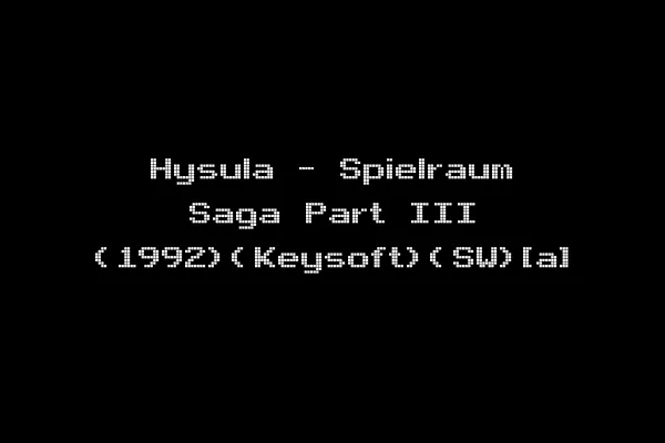 Hysula - Spielraum Saga Part III (1992)(Keysoft)(SW)[a]