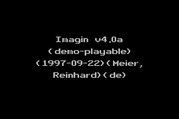 Imagin v4.0a (demo-playable) (1997-09-22)(Meier, Reinhard)(de)