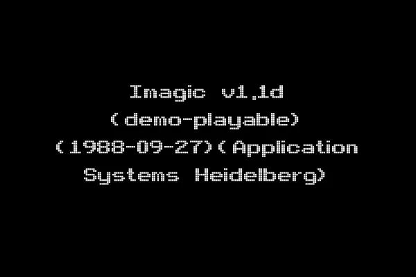 Imagic v1.1d (demo-playable) (1988-09-27)(Application Systems Heidelberg)