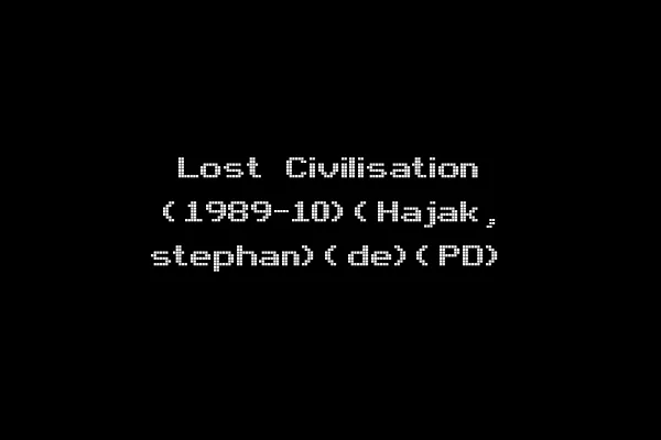 Lost Civilisation (1989-10)(Hajak, stephan)(de)(PD)